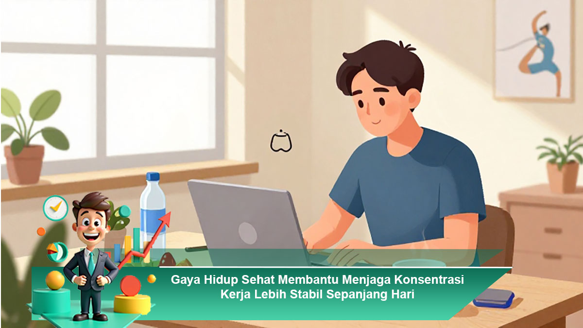 Gaya Hidup Sehat Membantu Menjaga Konsentrasi Kerja Lebih Stabil Sepanjang Hari