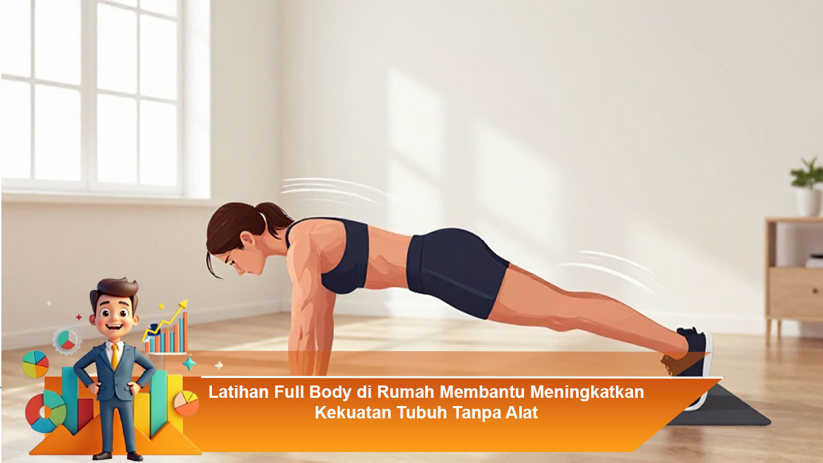 Latihan Full Body di Rumah Membantu Meningkatkan Kekuatan Tubuh Tanpa Alat