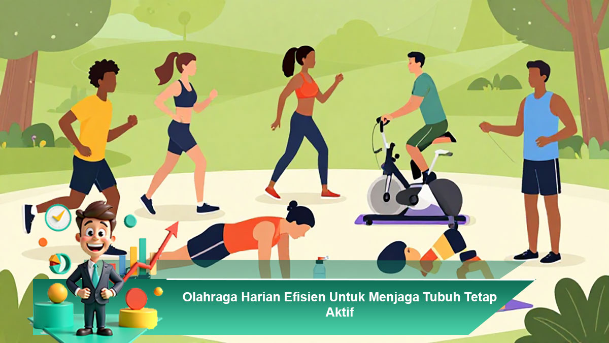 Olahraga Harian Efisien Untuk Menjaga Tubuh Tetap Aktif