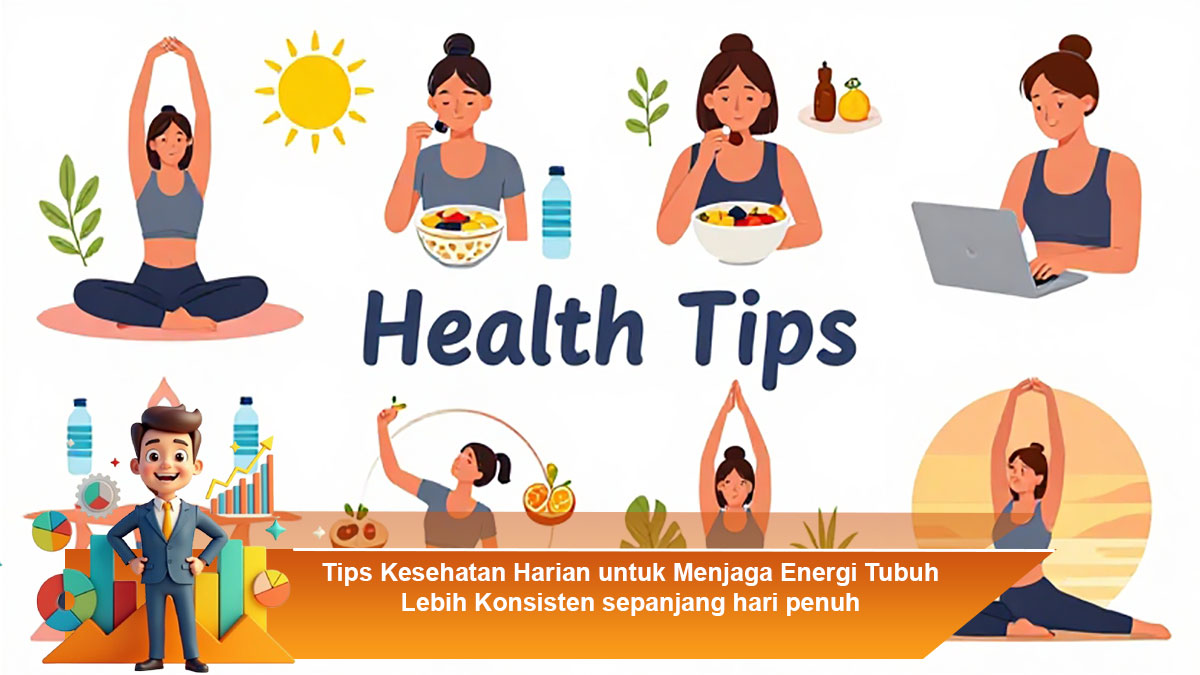 Tips Kesehatan Harian untuk Menjaga Energi Tubuh Lebih Konsisten Sepanjang Hari Penuh